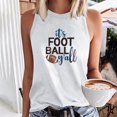 thumbnail image 2 of Birdeem Mode Femme Imprimé Col Rond Ample Sans Manches T-Shirt Chandail Tops, 2 of 12