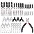 thumbnail image 2 of stanreset 84pcs/Bag Zipper Repair Kit Zip Slider Rescue Universal Zippers zipper slider kit Clothes Bag Tent Fix Plier Sewing Tool, 2 of 9