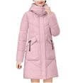 thumbnail image 1 of Birdeem Cardigan à Manches Longues d'Hiver pour Femmes avec Poches Veste à Capuche Chaude Fermeture Éclair Haut Épais Blouse, 1 of 1