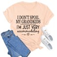 thumbnail image 3 of LUOGENLI T-shirts pour Femme pour Femmes T-Shirt Uni Décontracté Mode à Lettres Imprimées Col Rond Manches Courtes T-Shirt Haut T-shirts pour Femmes T-Shirt Graphique Drôle Fête de la Saint-Patrick Beige TG, 3 of 3