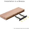 thumbnail image 2 of Sorbus Floating Shelf Set — Rustic Wood Hanging Rectangle Wall Shelves — Perfect for Home Décor, Trophy Display, Photo Frames, and More (2-Pack, Mahogany), 2 of 8