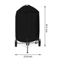 thumbnail image 3 of Meitianfacai Charcoal Grill Cover For 22 Inch Grill- Kettle BBQ Gas Grill Cover With Hook&Loop And Drawstring, Light Material For All Season, 3 of 9