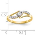 thumbnail image 3 of 10k Yellow Gold Cubic Zirconia Cz Ring, 3 of 10
