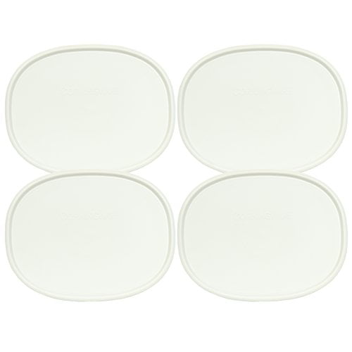 CorningWare F-2-PC Oval French White 2.5-qt or 1.5-qt Lid (4 Pack)