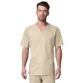 thumbnail image 1 of Maevn Uniforms Men's V-Neck Mesh Panel Solid Scrub Top, 1 of 2