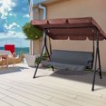 thumbnail image 1 of Yescom Housse de Remplacement pour Auvent de Balançoire 76"x44 Pouces Résistance à l'Eau UV 30+ Jardin Extérieur, 1 of 11