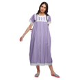thumbnail image 4 of Moomaya Printed Nightdress For Ladies Cotton Ruffled Border Nursing Night Gown, 4 of 5