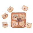 thumbnail image 1 of Soft Plush Bear Powder Puff Set For Sensitive Skin Travel Friendly Makeup Application, 1 of 7