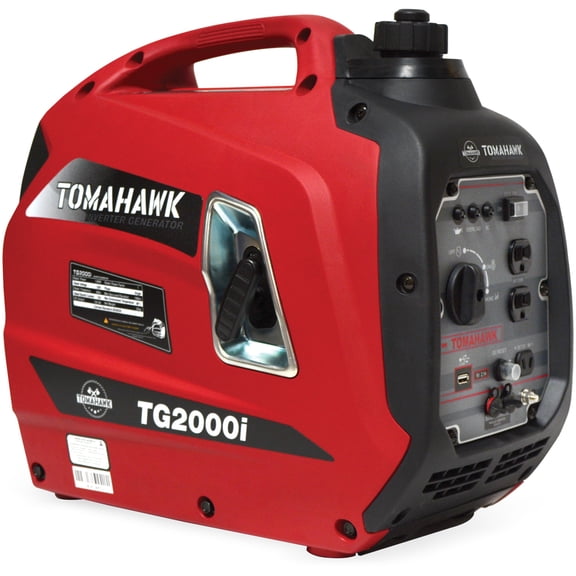 Tomahawk Power Générateur à Onduleur Portatif à Essence de 2000 Watts de Départ, Conforme GFCI