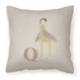thumbnail image 1 of Carolines Treasures BB5742PW1818 Alphabet Q For Quail Fabric Decorative Pillow, 1 of 2