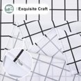 thumbnail image 4 of Rectangle Waterproof Fabric Table Cloth, Plaid Stain Resistant Polyester Tablecloth, Washable Cloth Table Cover for Fall Halloween Decor, Dining Room, Outdoor (60" x 120", White), 4 of 6