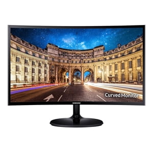 Samsung C24F390FHN - CF390 Series - LED monitor - curved - 24" (23.5" viewable) - 1920 x 1080 Full HD (1080p) @ 60 Hz - VA - 250 cd/m�� - 3000:1 - 4 ms - HDMI, VGA - high glossy black