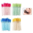 thumbnail image 1 of pitrice 50PCS Eyelashes Crystal Handle Brush Mascara Wands Applicator Cosmetic Brush Disposable Make Up brushes,Green, 1 of 7