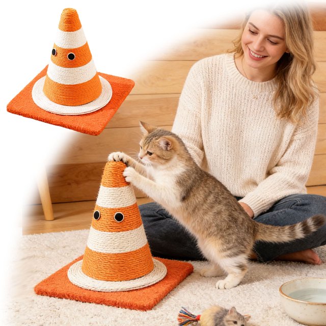 Cat Pole Cat With Natural Sisal Grip And Soft Carpet Covered Base A And For Cats