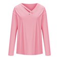 thumbnail image 3 of Womens Long Sleeve V Neck T Shirts 2025 Casual Basic Ribbed Knit Tops Lightweight Stretch Pullover Sweater Shirts, 3 of 5
