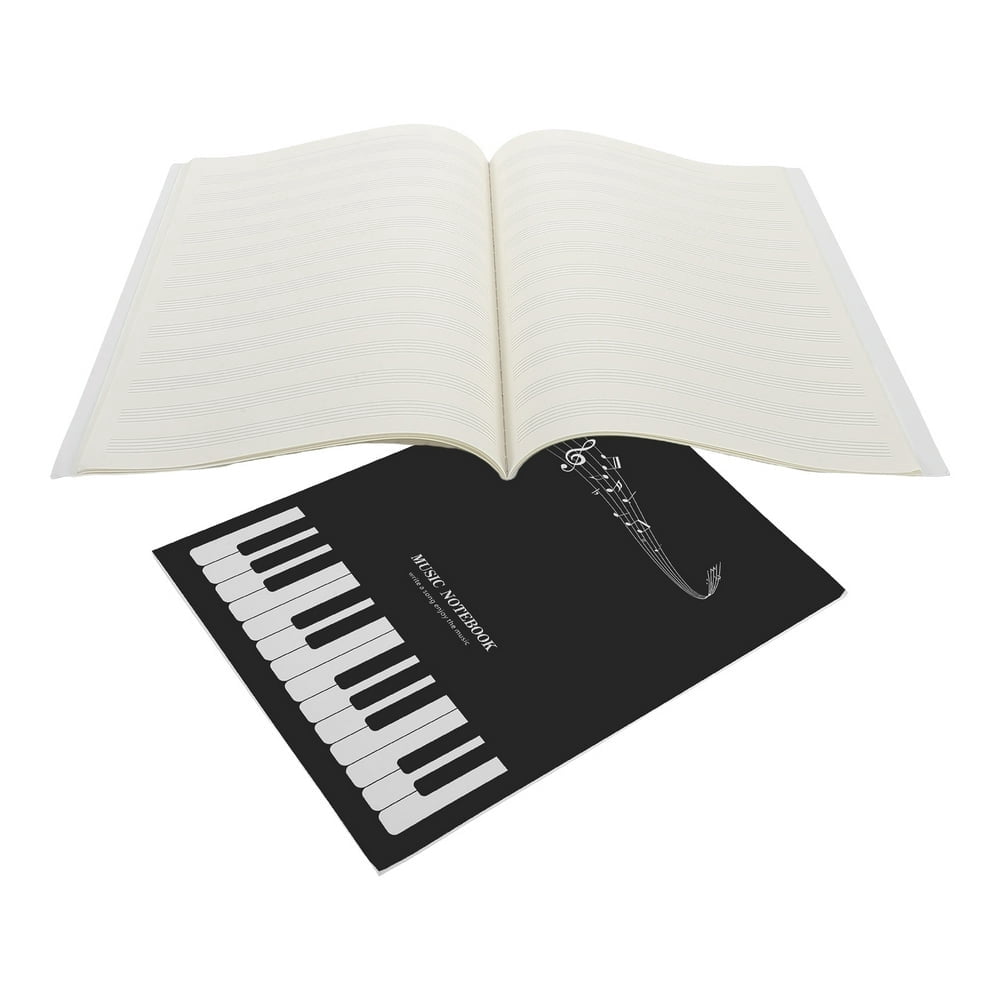 HAOAN2 Books Portable Music Composition Notebook Music Notebook Paper Piano Staff Notebook Manuscript Notebook Guitarist Notebook Lined Notebook (A4)