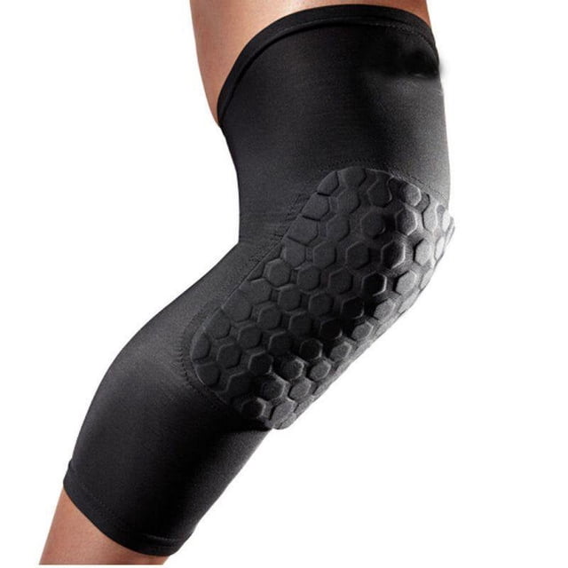 Basketball Knee Pads Volleyball Kneepad Honeycomb Crashproof Antislip Leg Sleeve Protective Pad Support Guard Padded Compression Wear Hexpad - 2 Packs
