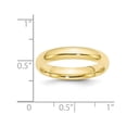 thumbnail image 2 of Ladies Yellow Plated Sterling Silver 4mm Wedding Band Ring, 2 of 4