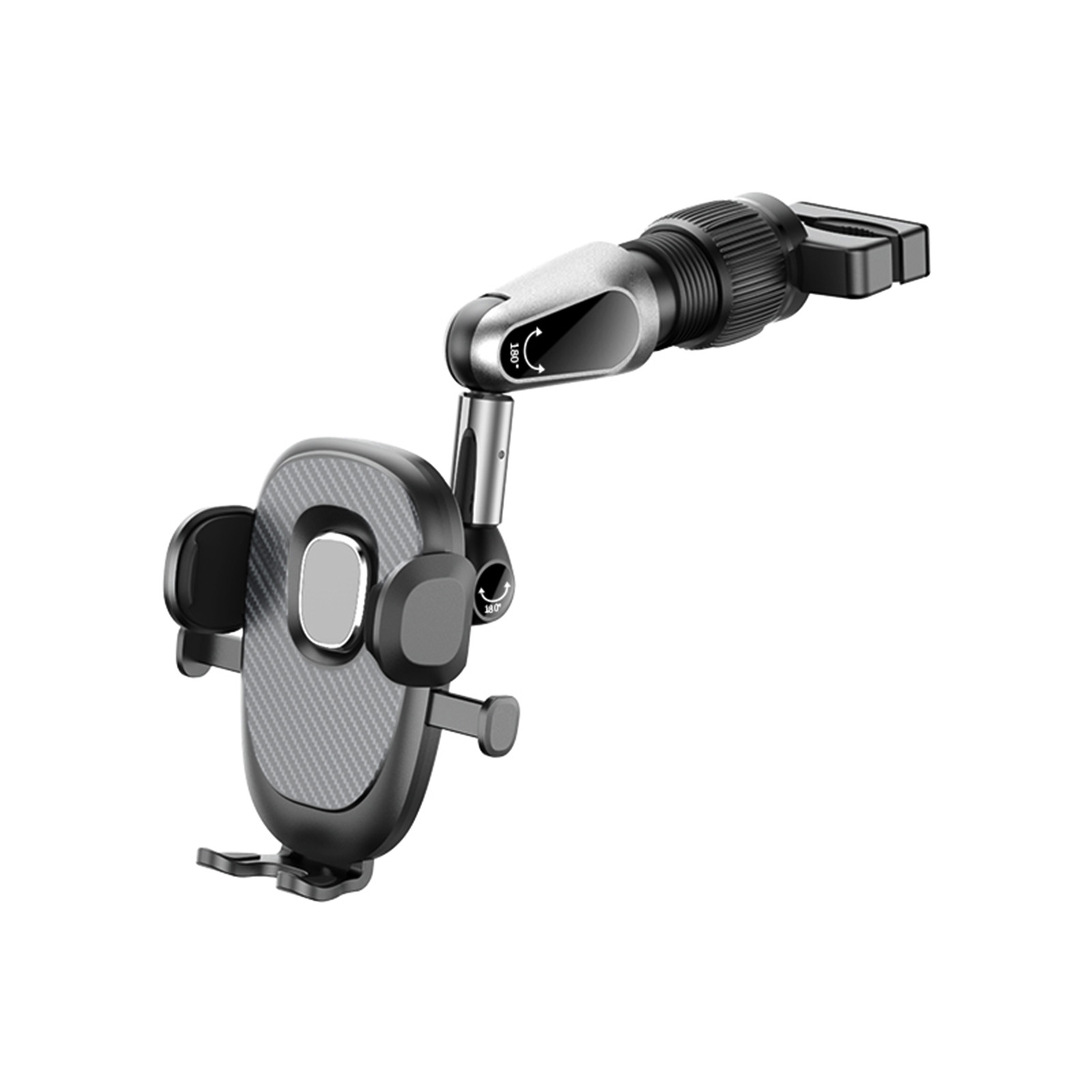 Rearview Mirror Phone Holder Flexible Car Phone Holder 360° Adjustable Phone Mount for Car Hands