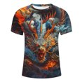 thumbnail image 5 of Qertyioot T-shirt Décontracté d'Été pour Hommes à Col Rond Imprimé pour la Fête des Pères, 5 of 5