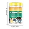 thumbnail image 2 of WIFKLSIIPG Full Car Interior Cleaning Wet Wipes Deep Clean Seats Console More Fresh Scent Streak Convenient Pack(Yellow), 2 of 8