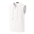 thumbnail image 3 of Styesk Tank Tops Men Men's Fashion Drawstring Color Cotton And Linen Sleeveless T-shirt Tops, 3 of 5