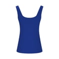 thumbnail image 4 of hotojiny Hauts de Sortie pour Femmes Sans Manches en Tricot Côtelé Ajusté Débardeur à Encolure Dégagée T-Shirt Uni Basique pour Superposition, 4 of 6