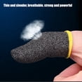 thumbnail image 2 of 2 Pcs Manchons de Bout de Doigt de Jeu Résistants à la Transpiration Respirants Gants de Protection d'Écran Kit de Tricot Pièces de Rechange de Jeu Portable Jaune, 2 of 9