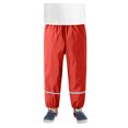 thumbnail image 4 of YOUSNH Pantalon de Pluie Mince Imperméable, Coupe-Vent et Respirant pour Enfants, Vêtements de Pluie pour l'Extérieur, Rouge 122-128, 4 of 4