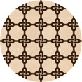 thumbnail image 1 of Ahgly Company Machine Washable Indoor Round Transitional Saddle Brown Area Rugs, 7' Round, 1 of 7