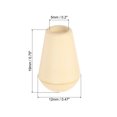 thumbnail image 2 of Unique Bargains Butée à Cloche, Verrou de Corde pour Sac à Cordon, Beige, Lot de 50, 2 of 5