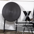 thumbnail image 4 of Outsunny Table Basse Pliante d'Extérieur, Table de Patio Ronde de 23,6 Pouces, Gris Foncé, 4 of 10