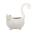 thumbnail image 2 of Sagebrook Home Plateau à Bibelots pour Chat 6 Pouces, Blanc, 2 of 2