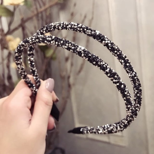 Gray Heardband Crystal Rhinestone Handmade Pearl Headband Bridal Wedding Party Hair Accessories