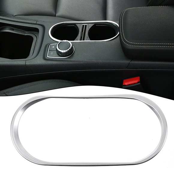 Chrome Water Cup Holder For A B CLA GLA Class Interior Trim Set Silver ABS Auto Parts Car Interior Accessories