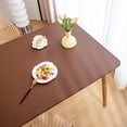 thumbnail image 4 of Maplenight Elastic Fitted Tablecloth 35x59" Rectangle - Washable Stretch Kitchen Dining Table Cloths - Solid Color Indoor Outdoor Table Cover for Wedding Banquet Birthday Party Decor Coffee, 4 of 9