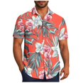 thumbnail image 1 of Pisexur T-shirts pour Hommes, Mode Décontractée Imprimée avec Poche, Boutons, Manches Courtes, Col Rabattu, Chemise de Golf Bleue, 3TG, 1 of 7