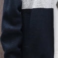 thumbnail image 3 of Mikilon Cardigan Tricoté à Fermeture Éclair pour Hommes, Chandail Épais à Col Montant, Doublé en Molleton, Chaud, 3 of 5
