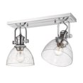 thumbnail image 2 of Golden Lighting 3118-2SF CH-SD Hines 2 Light in Chrome with Seeded Glass, 2 of 2