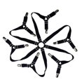 thumbnail image 1 of Porte-draps Réglable Porte-Draps Garde-Draps Housse de Matelas Noir, 1 of 8