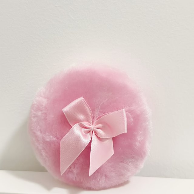 LOVEVER Long Plush Makeup Sponge Glitter Puff Glitter Round Bowknot Fivethemed Powder Puff