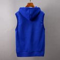 thumbnail image 4 of Qertyioot Mode Homme Gilet Sans Manches à Capuche Chemise, 4 of 6
