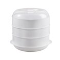 thumbnail image 1 of DOLITY Microwave Heater Steamer Kitchen Heater Steamer Microwave Cookware Steamer three layer, 1 of 9