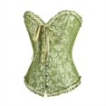 thumbnail image 4 of Women Corsets Bustiers Boned Embroidered Top Plus Size, 4 of 6