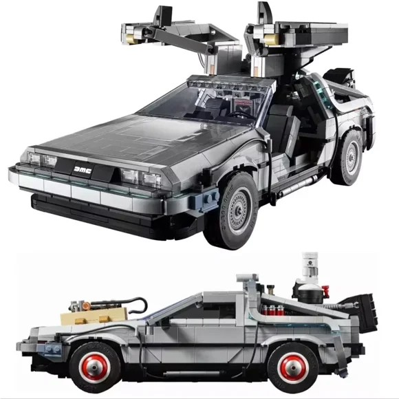 1872 Pcs Retour vers le Futur Temps 1:12 Compatible avec Machine 10300 Blocs de Construction Briques de Voiture Techniques Construire Jouets d'Anniversaire Cadeaux