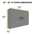 thumbnail image 3 of Housse de Support de Téléviseur LCD d'Extérieur Étanche aux Intempéries Télévision Maison Cour Patio Imperméable Antipoussière Protecteur Garde Accessoire 36-38 Pouces, 3 of 9
