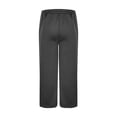 thumbnail image 4 of Erwazi Sweatpants for Men Wide Leg Drawstring Elastic Waist Open Bottom Athletic Pants Solid Casual Comfy Running Trousers with Pockets, 4 of 5