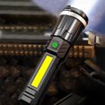 thumbnail image 1 of Boovnll Flashlight, Led Flashlights High Powered Super Bright Flashlight Rechargeable 4 Modes Lights with Side Light for Emergency Outdoor Home Camping Hiking Gift, Rechargeable Flashlights, 1 of 9