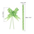 thumbnail image 2 of Unique Bargains 3.3inch Pull Bows Gift Wrapping Pull Bow Heart Pattern Baskets Present Bows Ribbon Green 100 Pcs, 2 of 6