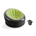 thumbnail image 1 of Intex Empire Lime Green Inflatable Blow Up Lounge Dorm Camping Chair & Air Pump, 1 of 11